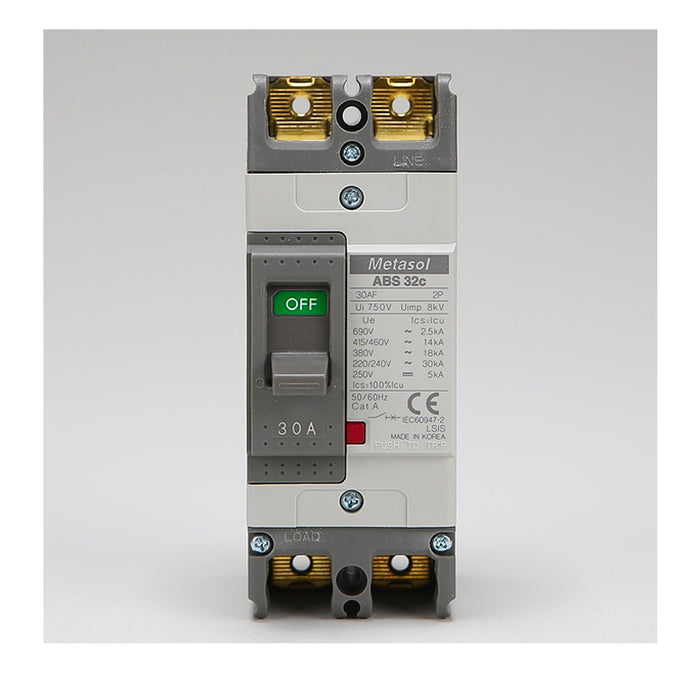 Cầu dao tự động MCCB 2P LS, tải danh định từ 5A ~ 400A, dòng cắt từ 25kA - 85kA