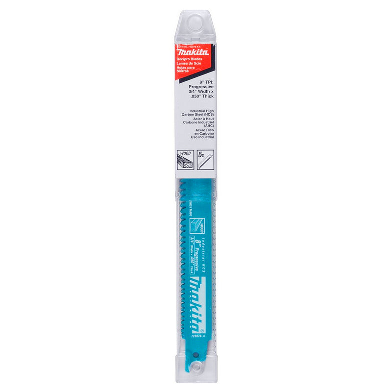 Hộp 5 lưỡi cưa kiếm HCS Makita 723078-A5 dùng cho gỗ, chiều dài 200mm
