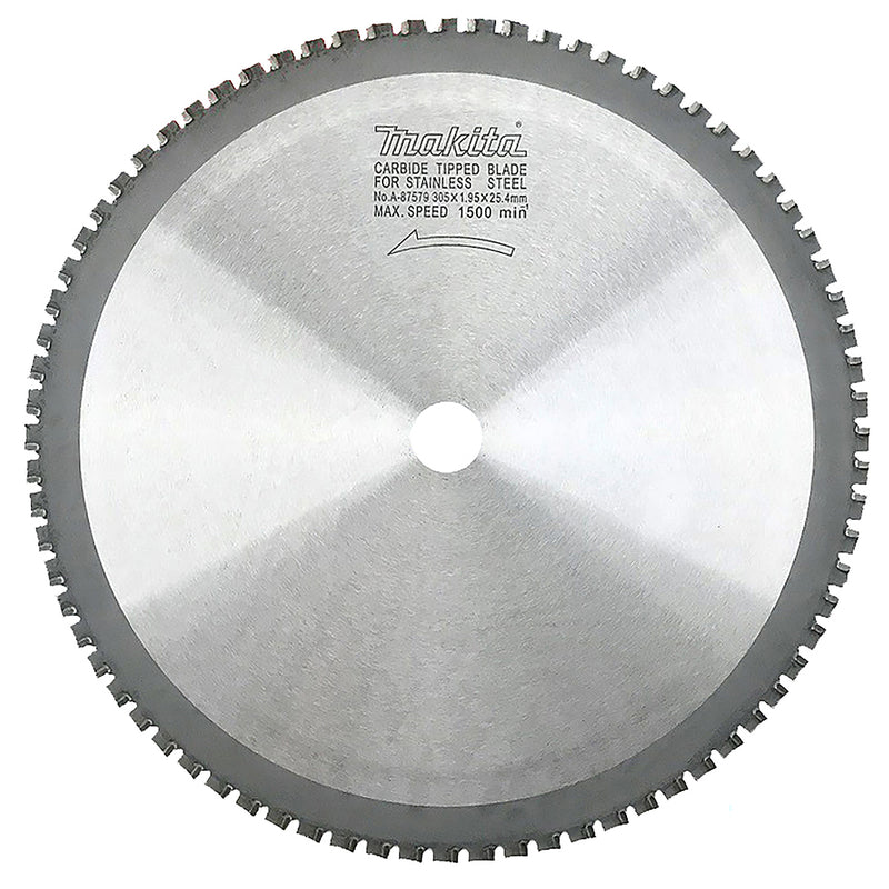 Lưỡi cưa Inox TCT Makita A-87579 đường kính 305mm, 76 răng, kiểu răng TCG, lỗ cốt 25,4mm