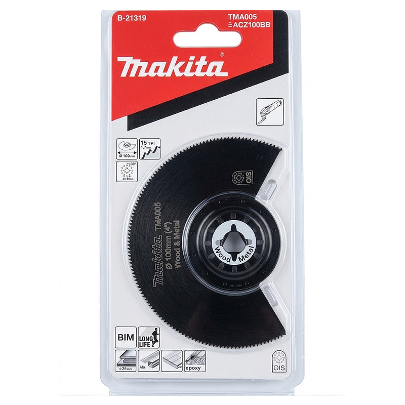 Lưỡi cắt rung BiM Makita cắt đa vật liệu, đường kính từ 85mm - 100mm, chuẩn OIS