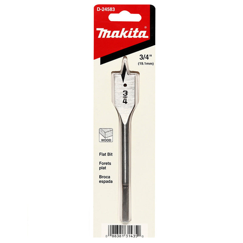 Mũi khoét gỗ đuôi cá hệ inch Makita D-24583 đường kính 3/4 inch, đuôi trơn
