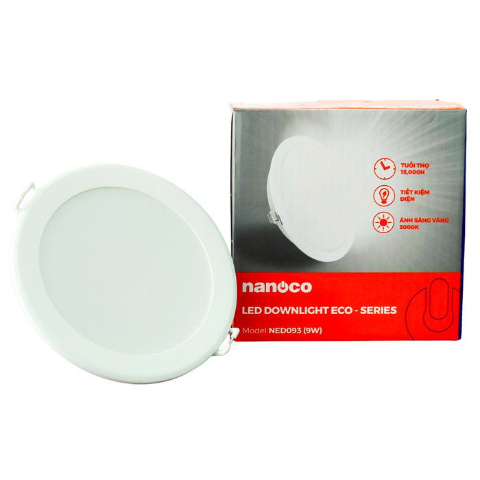 Đèn Led âm trần Nanoco NED Series, công suất từ 7W - 24W