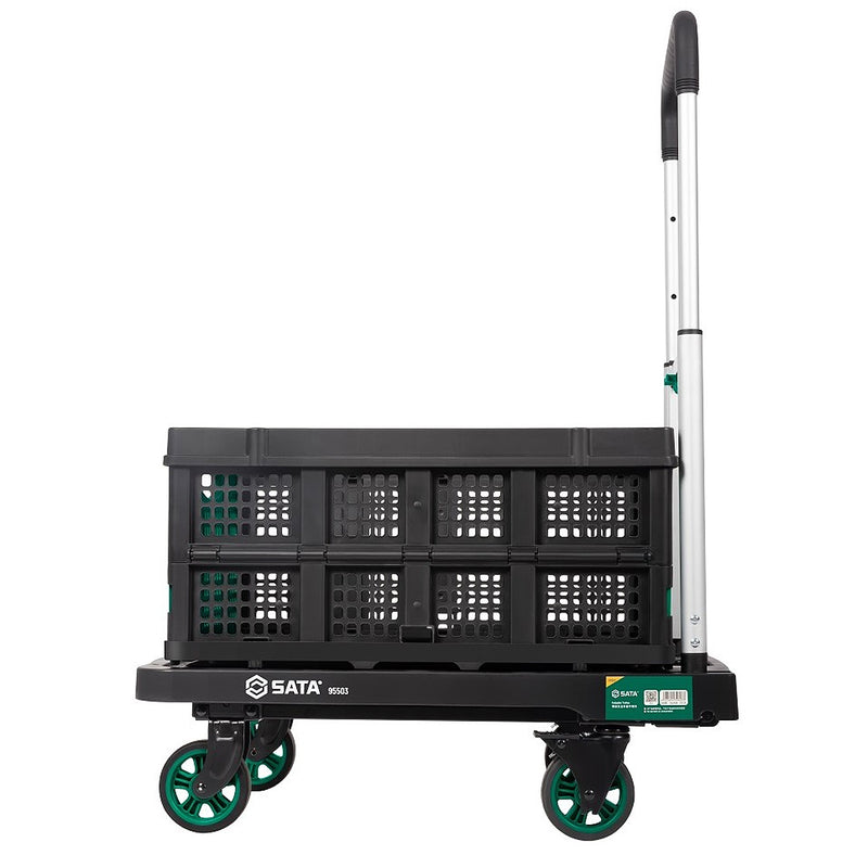 Xe đẩy hàng gấp gọn có phanh SATA 95503
