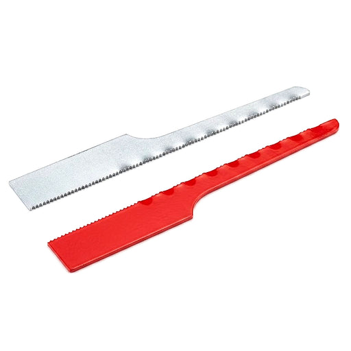 Lưỡi cưa kiếm cắt kim loại SATA P02545-35 gồm bản P02545-35A màu bạc 32 răng cắt mịn và P02545-35B màu đỏ 24 răng cắt nhanh dùng cho máy cưa khí nén SATA 02545