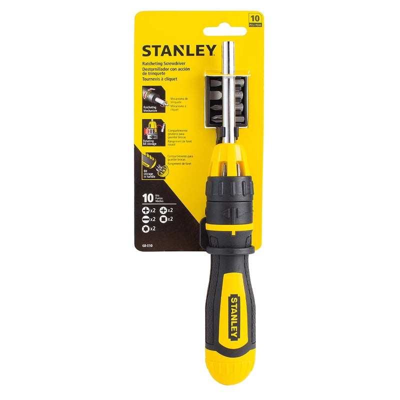 Bộ tua vít đa năng tự động, 10 chi tiết Stanley STHT68010-8