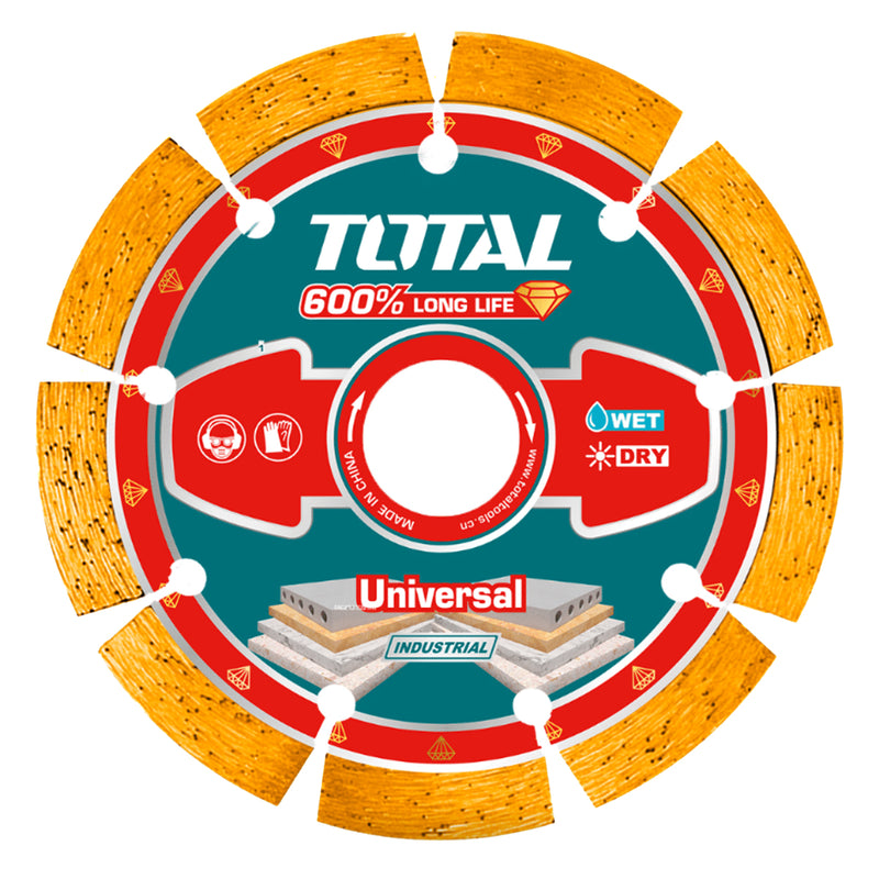 Lưỡi cắt gạch, đá Total đường kính từ 125mm - 230mm, trục cốt 22.2mm
