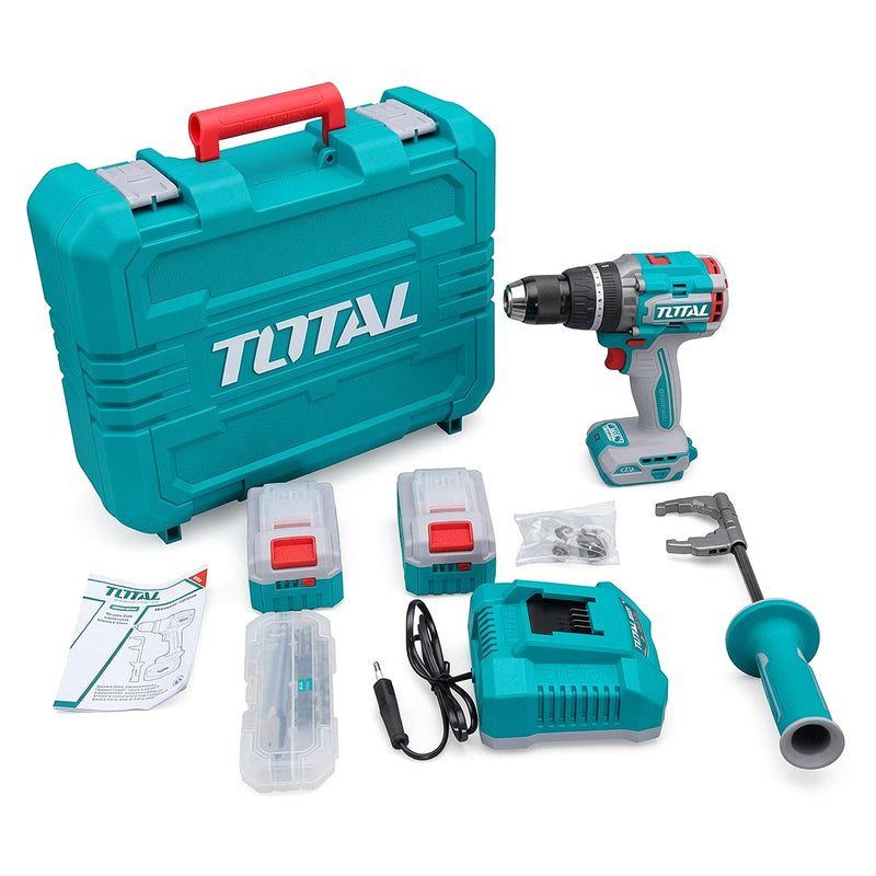 Máy khoan búa Total TIDLI201668 dùng Pin 20V, đầu kẹp 13mm