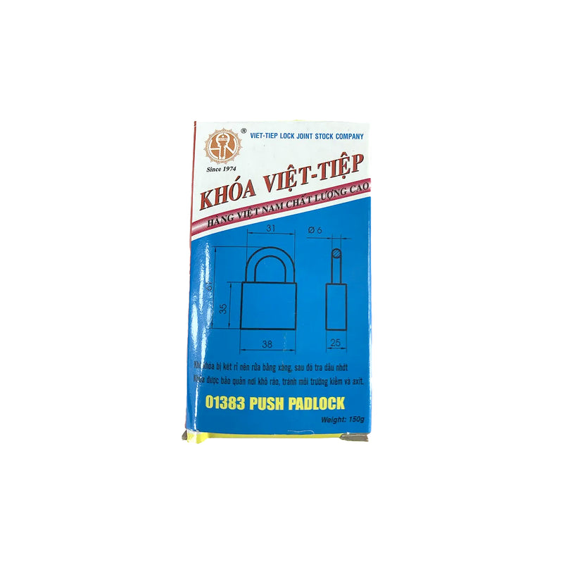 Ổ khóa treo bằng gang, Khóa kiểu bấm Việt Tiệp
