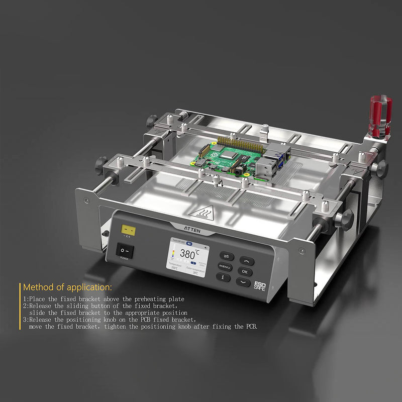 Máy làm nóng bo mạch trước khi hàn  (Preheater) ATTEN ST-7500 / ST-7800 Series, công suất 400W / 800W