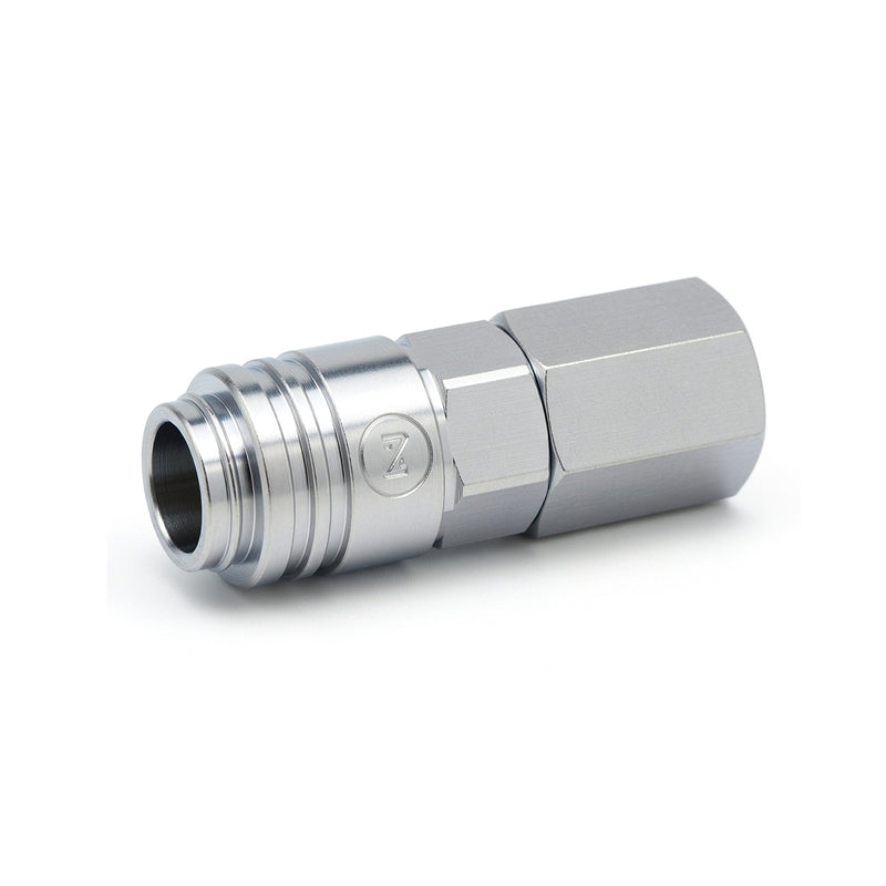 Đầu nối nhanh Small Cupla SF-Type (Socket) chất liệu đồng mạ chrome, kiểu kết nối ren trong R 1/8