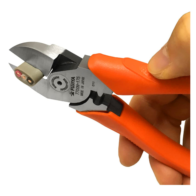 Kìm cắt chéo lực đòn bẩy có chức năng ép cos Fujiya 7700N-175/200 Series, kích thước từ 175mm - 200mm. Tiêu chuẩn RoHS