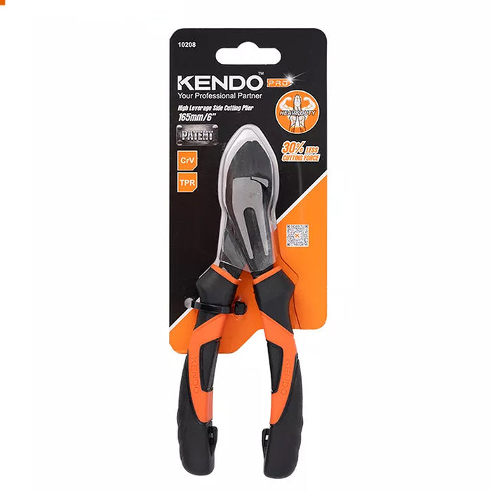 Kìm cắt Kendo dài 6 inch - 7 inch (165mm - 180mm), vật liệu thép CR-V, có trợ lực, hệ chuyên nghiệp