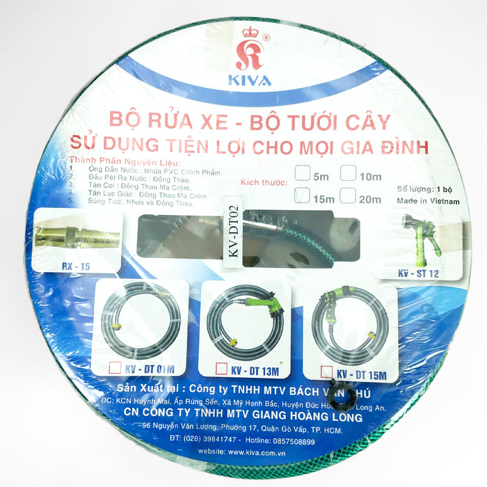 Bộ Dây Tưới Đầu Pét KIVA KV-DT02 Series, chiều dài dây từ 5m - 20m