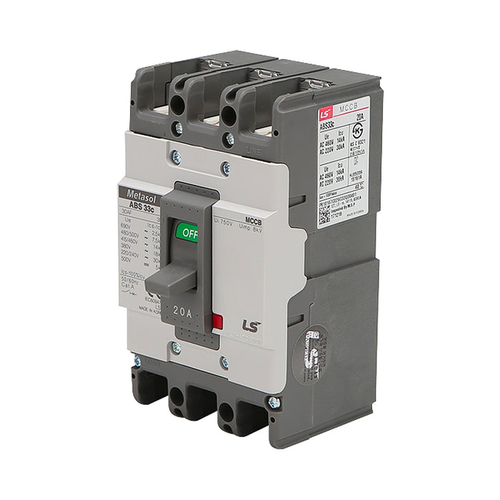 Cầu dao tự động MCCB 3P LS, tải danh định từ 5A ~ 1600A, dòng cắt từ 14kA - 75kA