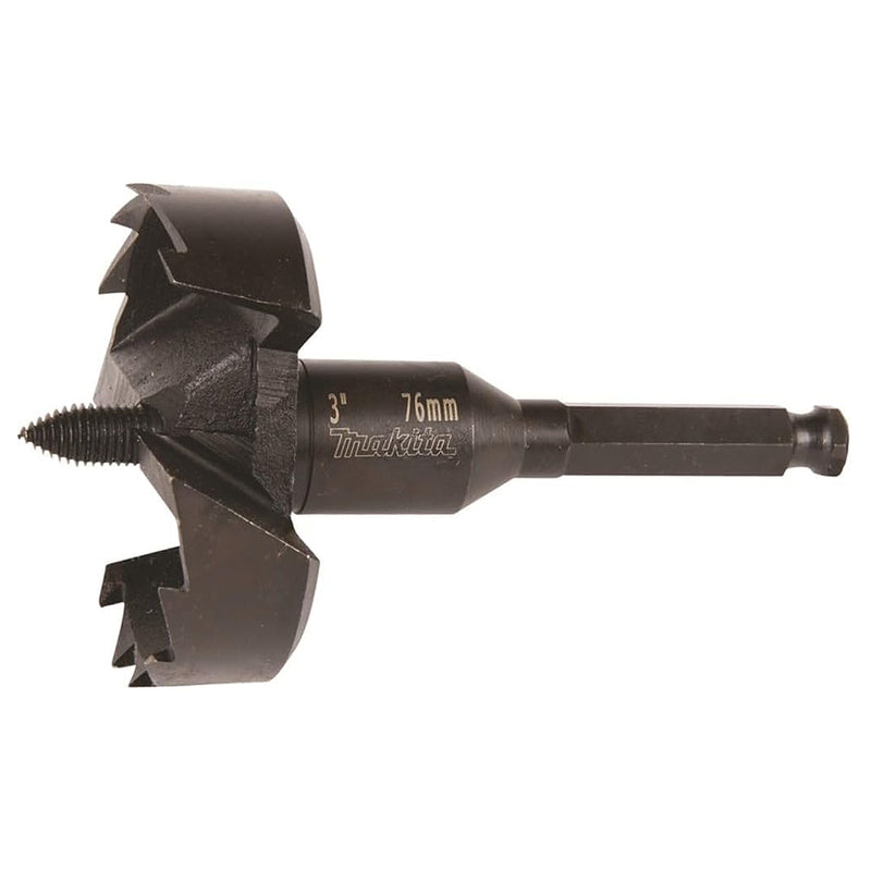 Mũi khoét lỗ gỗ tự ăn Makita đường kính từ 45mm - 76mm, đuôi lục giác 11.2mm (7/16 inch)