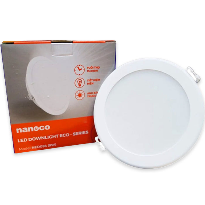 Đèn Led âm trần Nanoco NED Series, công suất từ 7W - 24W