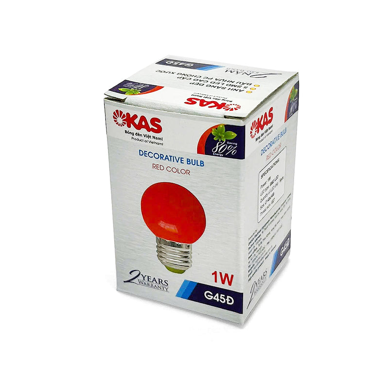 Bóng đèn Led SOPOKA trái chanh trang trí nhiều màu sắc G45 220V/AC (Đuôi vặn E27)