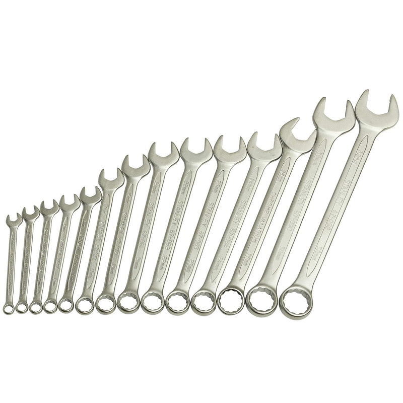 Bộ cờ lê vòng miệng hệ mét 14 chi tiết Stanley 1-87-038 kích thước từ 10mm - 32mm