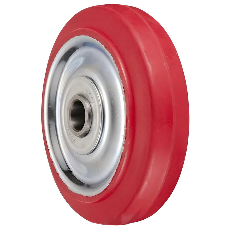 Bánh xe rời Ukai SR-Type niềng thép, bánh cao su đỏ, đường kính từ 75mm - 250mm