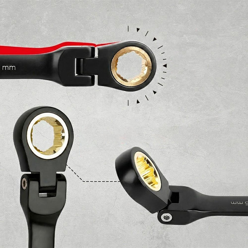 Bộ cờ lê vòng miệng tự động, đầu lắc léo, 8 chi tiết Workpro WP202603 kích thước từ 8mm - 17mm