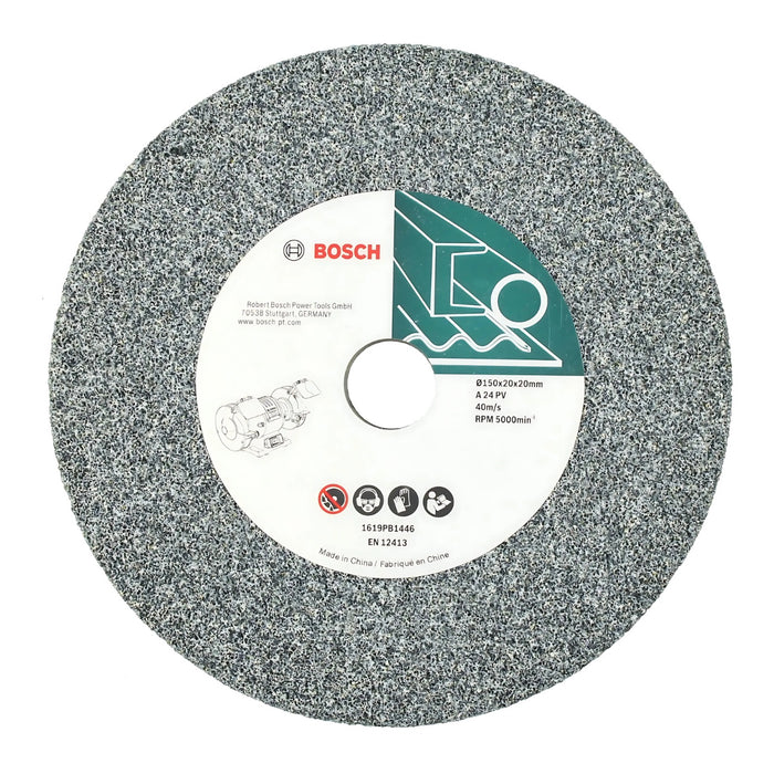 Đá mài Bosch GBG 35-15 dành cho kim loại, đường kính 150mm, dày 20mm, lỗ cốt 20mm (mã số 1619PB1446)