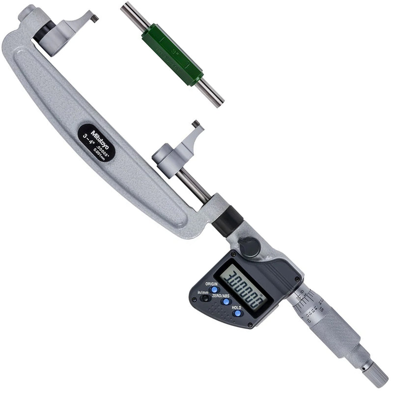 Panme điện tử Mitutoyo Series 343 - Caliper Type Micrometers. Hàm kẹp, Có cổng SPC xuất dữ liệu