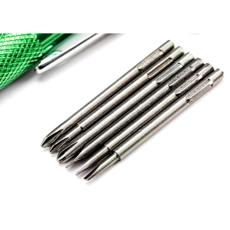 6Pc. Precision Screwdriver Set, Slotted & Phillips Tips SATA 03141