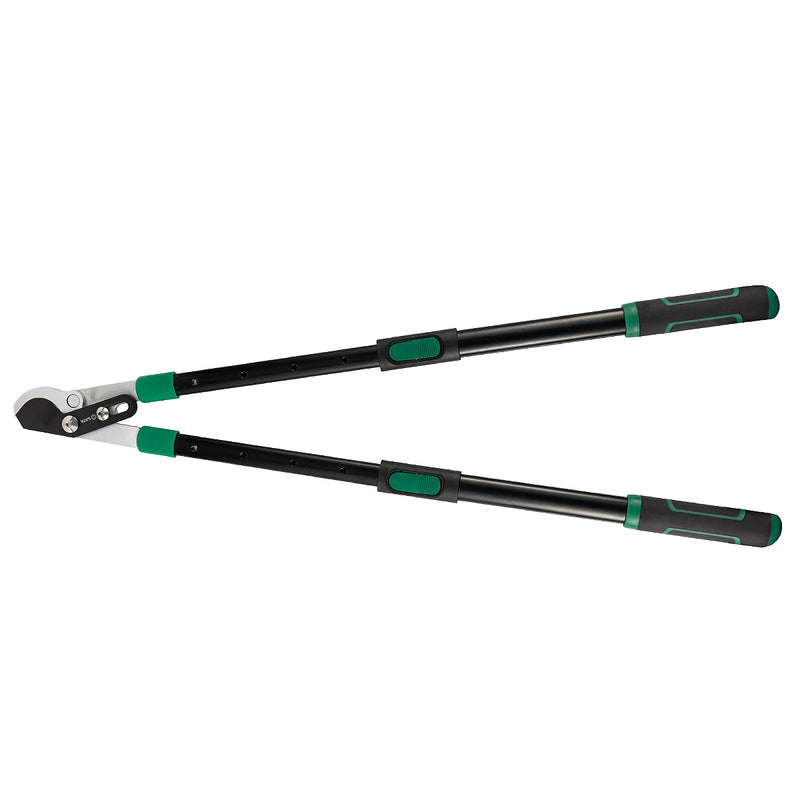 Kéo cắt tỉa cành cán rút SATA 23106 lưỡi thép SK5 chống dính, trợ lực, 5 nấc điều chỉnh chiều dài.