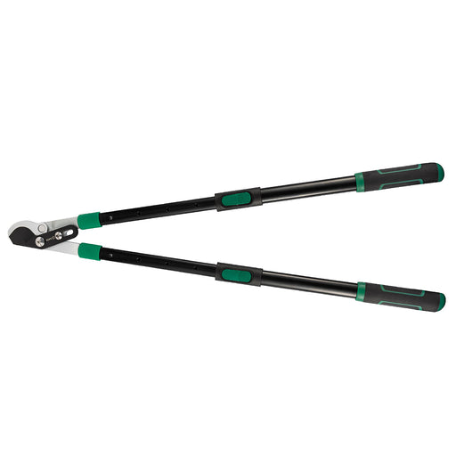 Kéo cắt tỉa cành cán rút SATA 23106 lưỡi thép SK5 chống dính, trợ lực, 5 nấc điều chỉnh chiều dài.
