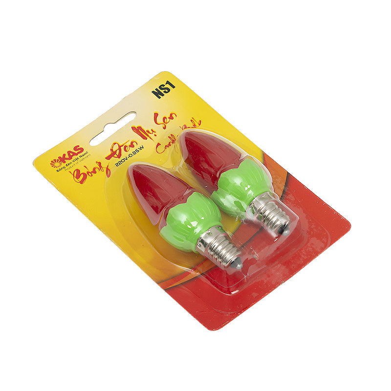 Bóng đèn LED nụ sen SOPOKA NS1 màu đỏ E12, tiết kiệm điện, bền bỉ cho đèn thờ và trang trí.