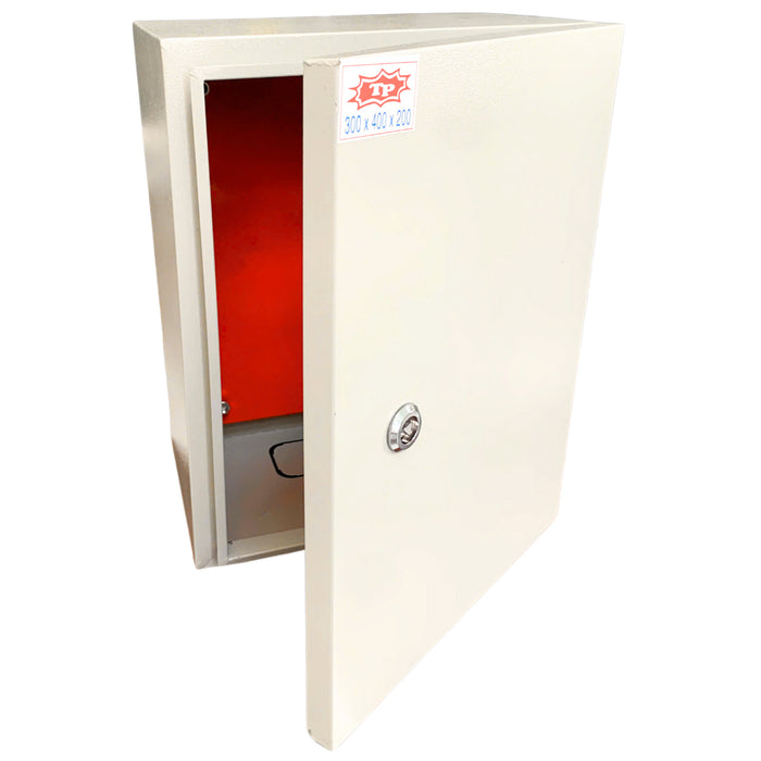 Tủ điện sắt dày 1.2mm, 1 lớp cửa, sơn tĩnh điện, lắp nổi, khoá tròn TP