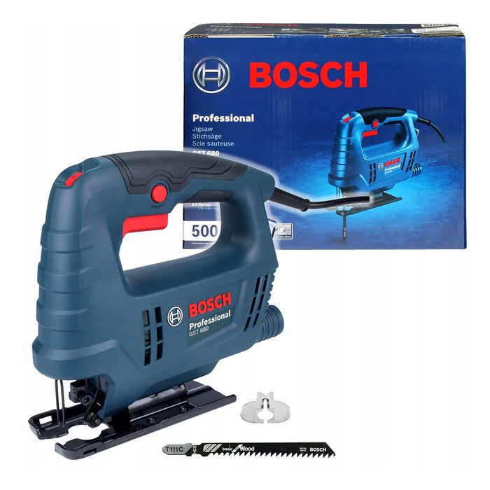 Máy cưa lọng Bosch GST 680, công suất 500W, có thể cắt xiên 45°, mã số 06015B40K0