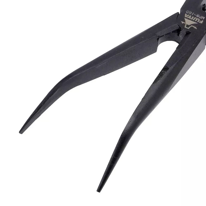 Kìm mũi siêu nhọn, dáng cong, có lò xo trợ lực Fujiya ATR150-SB chiều dài 150mm