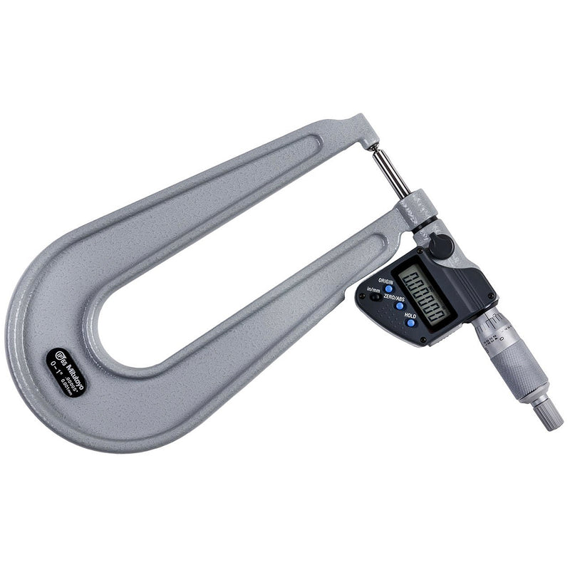 Panme điện tử Mitutoyo Series 389 - Sheet Metal Micrometers, Đo độ dày thép tấm. Có cổng SPC xuất dữ liệu