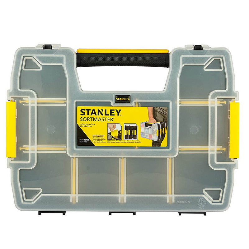 Hộp đựng linh kiện SortMaster Light Stanley STST1-70720 dung tích 3L nắp trong suốt có chốt liên kết xếp chồng