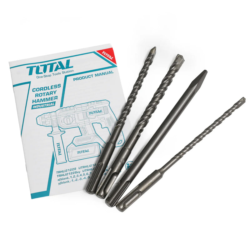 Máy khoan bê tông 3 chức năng Total TRHLI21228 dùng Pin 20V, đuôi gài SDS-Plus (Chỉ thân máy)