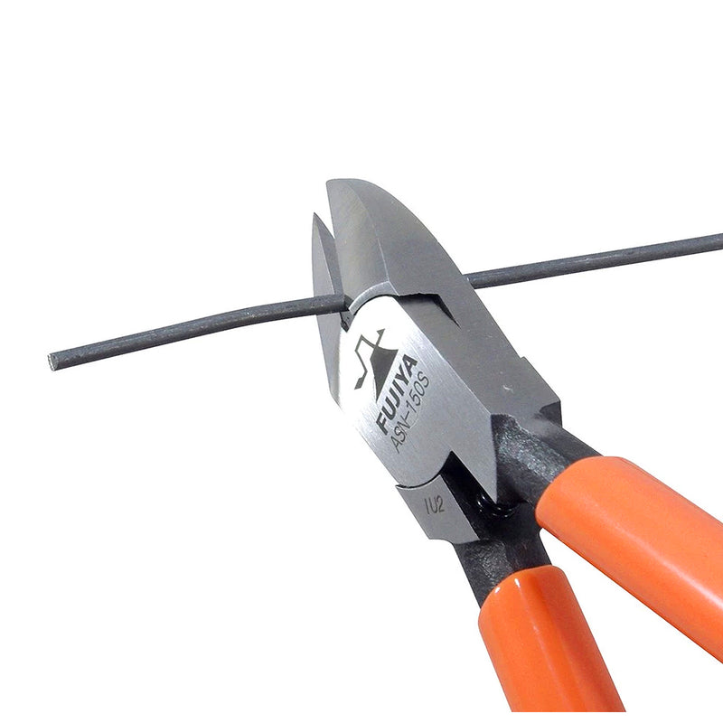 Kìm cắt, có lò xo trợ lực lưỡi cong nhẹ (Round Sharp) Fujiya ASN Series kích thước từ 125mm - 150mm