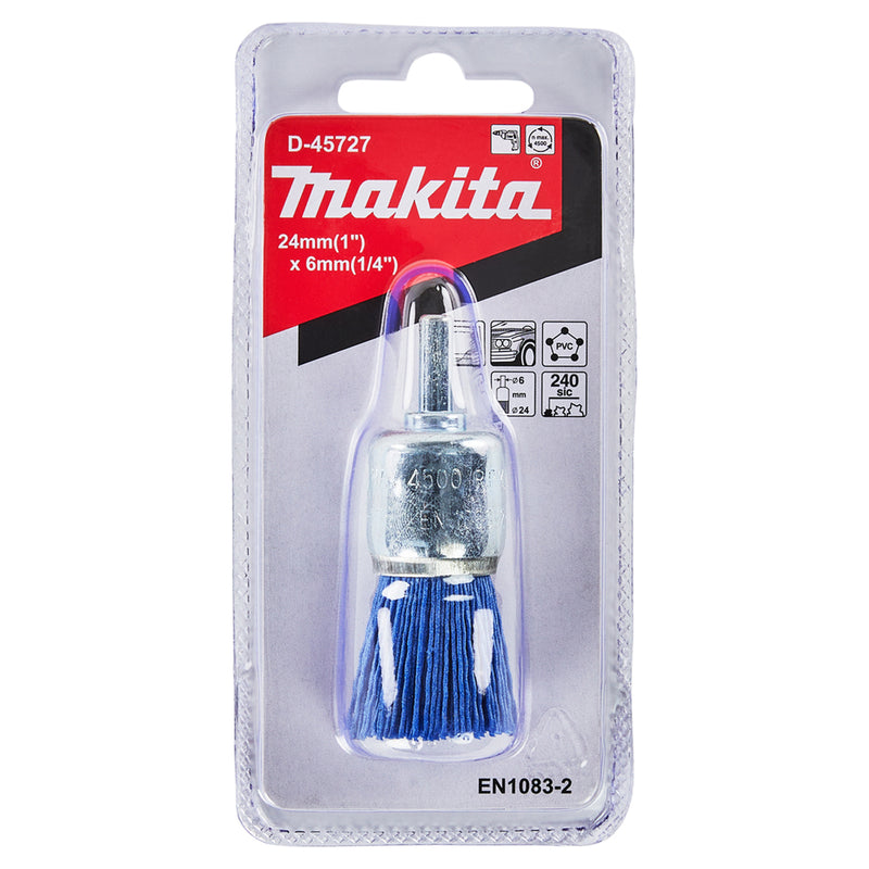 Chổi cước sợi nylon Makita đường kính từ 12mm - 30mm, đuôi trơn 6mm