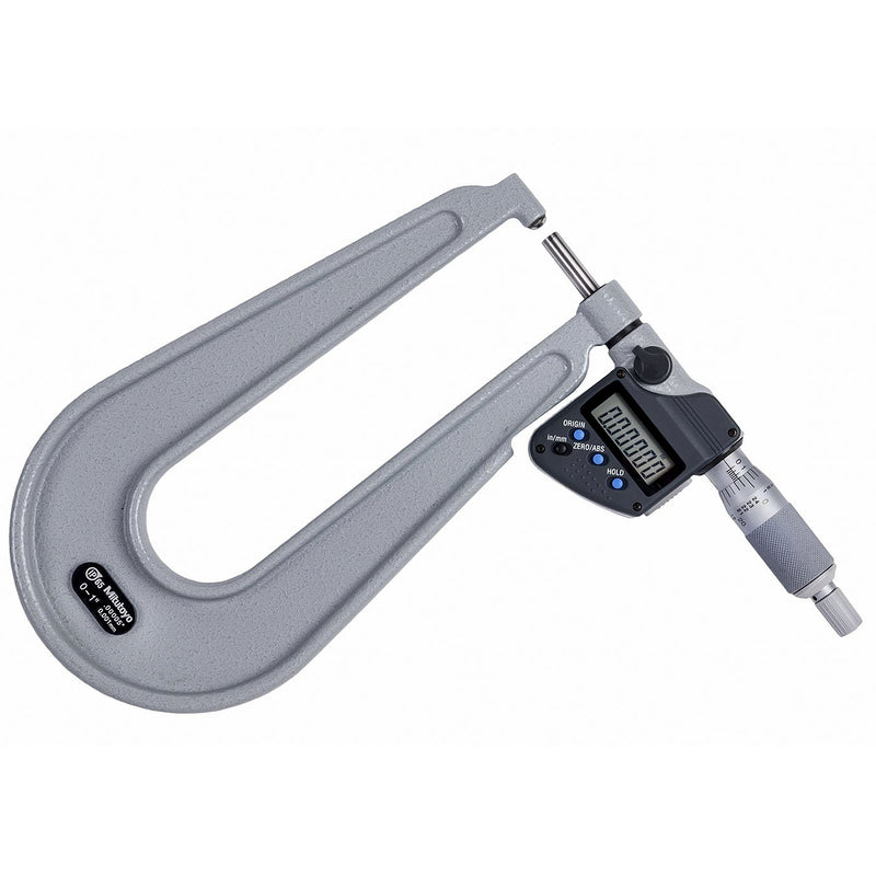 Panme điện tử Mitutoyo Series 389 - Sheet Metal Micrometers, Đo độ dày thép tấm. Có cổng SPC xuất dữ liệu