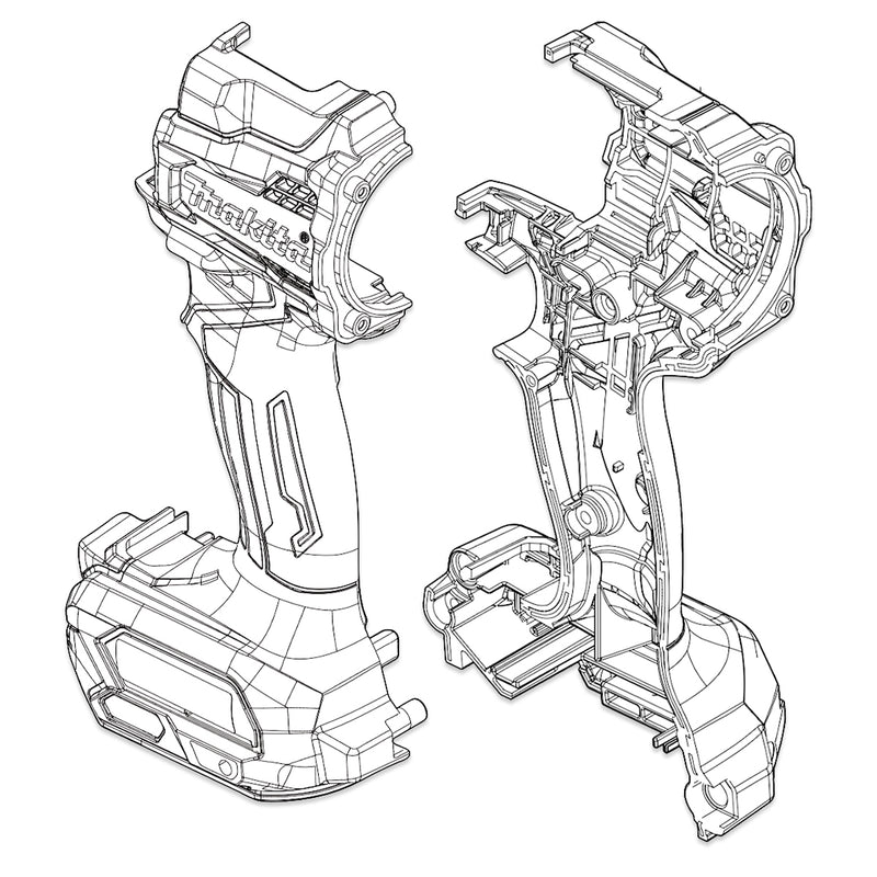 Phụ tùng Makita - Vỏ máy - Mã số 183S37-7 (Housing Set)