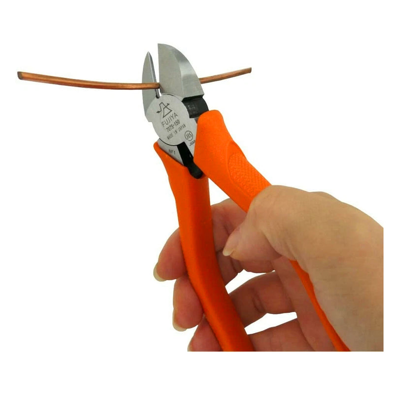 Kìm cắt chéo, có lò xo trợ lực Fujiya 707S-150, kích thước 150mm. Tiêu chuẩn RoHS