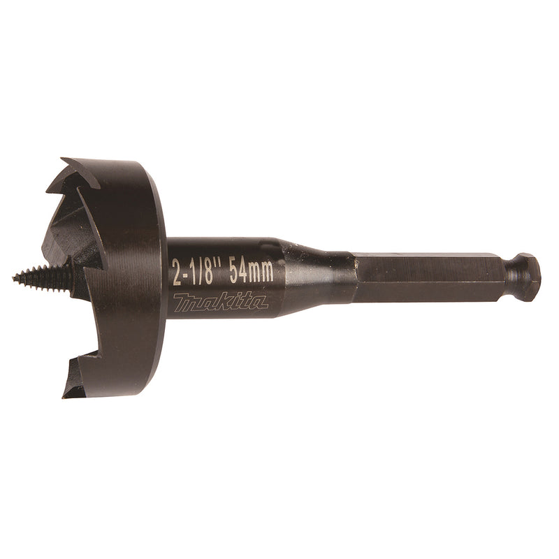 Mũi khoét lỗ gỗ tự ăn Makita đường kính từ 45mm - 76mm, đuôi lục giác 11.2mm (7/16 inch)