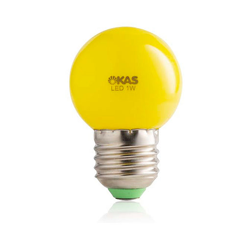 Bóng LED trái chanh SOPOKA G45 màu vàng 1.5W, đuôi E27, trang trí tiết kiệm điện cho sân vườn, quán cafe, biển hiệu quảng cáo.