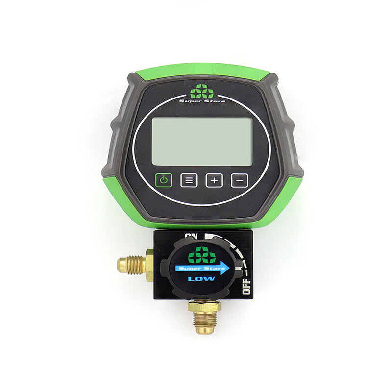Đồng hồ đơn đo áp suất thấp (LOW) bằng điện tử Super Stars ST-B168DL, chống va đập, dùng được với hơn 90 loại gas lạnh