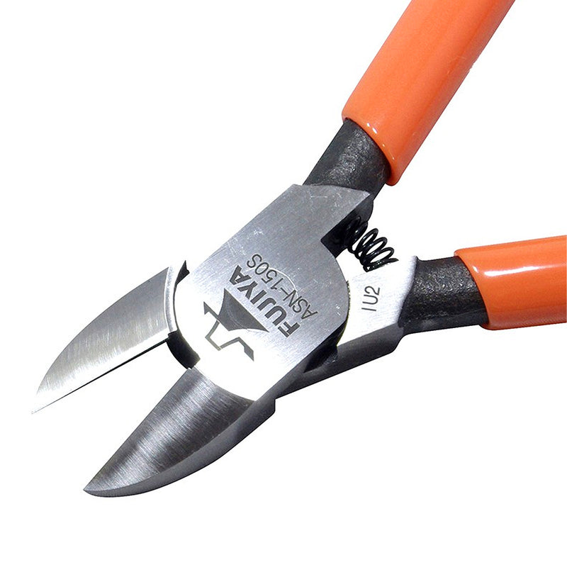 Kìm cắt, có lò xo trợ lực lưỡi cong nhẹ (Round Sharp) Fujiya ASN Series kích thước từ 125mm - 150mm