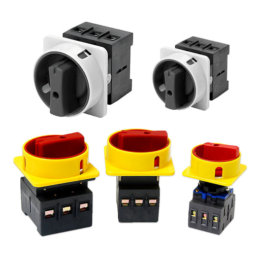 Công tắc xoay chuyển mạch nguồn Hanyoung Nux MAS Series. Tải 25A-125A, Tiêu chuẩn CE