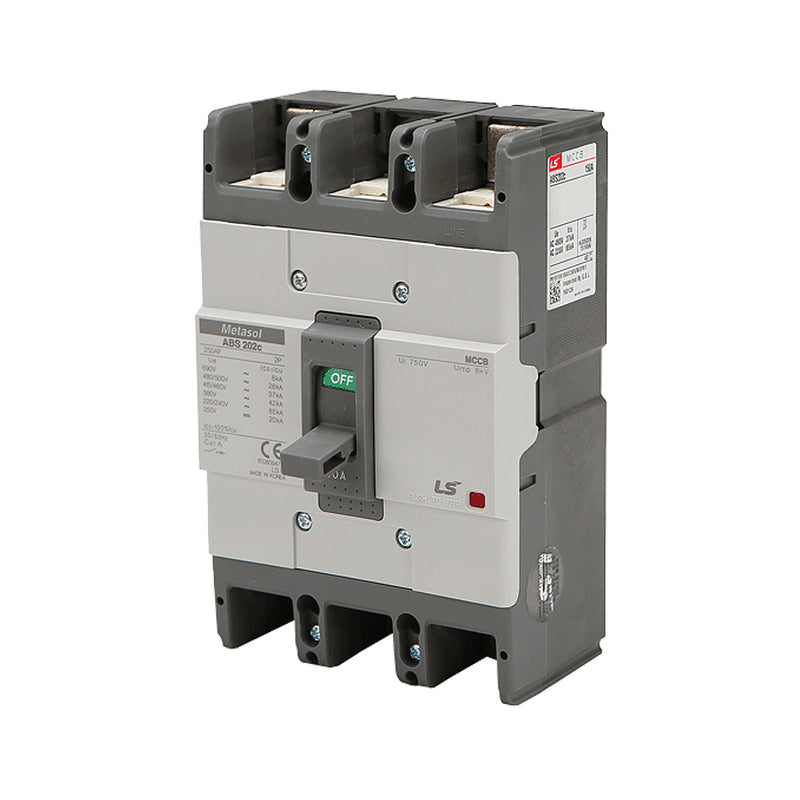 Cầu dao tự động MCCB 2P LS, tải danh định từ 5A ~ 400A, dòng cắt từ 25kA - 85kA