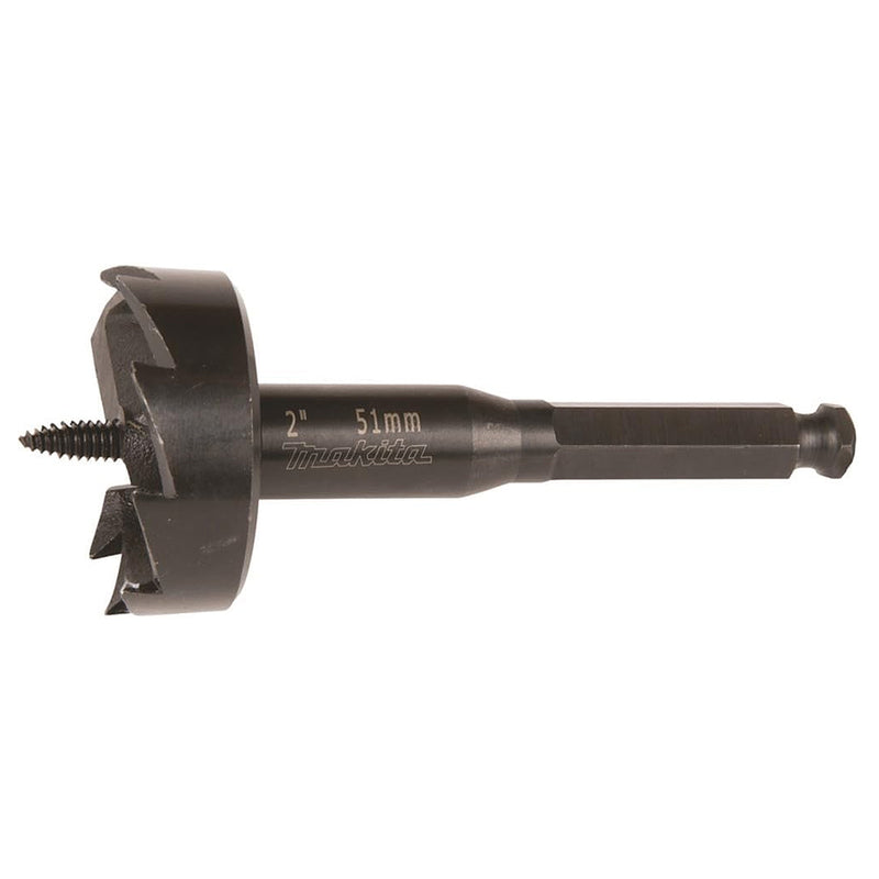 Mũi khoét lỗ gỗ tự ăn Makita đường kính từ 45mm - 76mm, đuôi lục giác 11.2mm (7/16 inch)