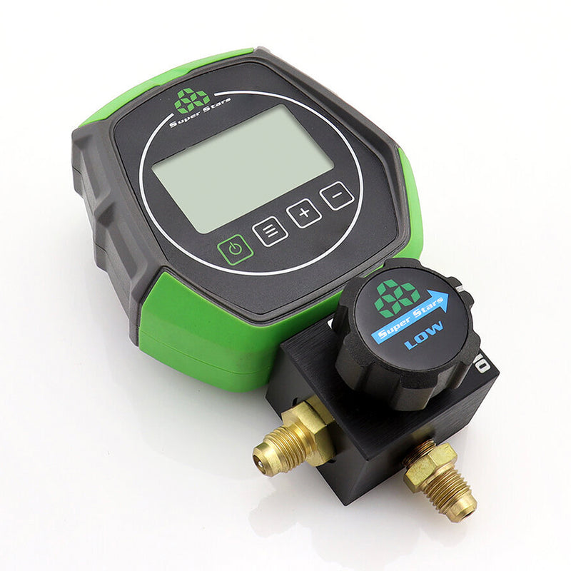 Đồng hồ đơn đo áp suất thấp (LOW) bằng điện tử Super Stars ST-B168DL, chống va đập, dùng được với hơn 90 loại gas lạnh