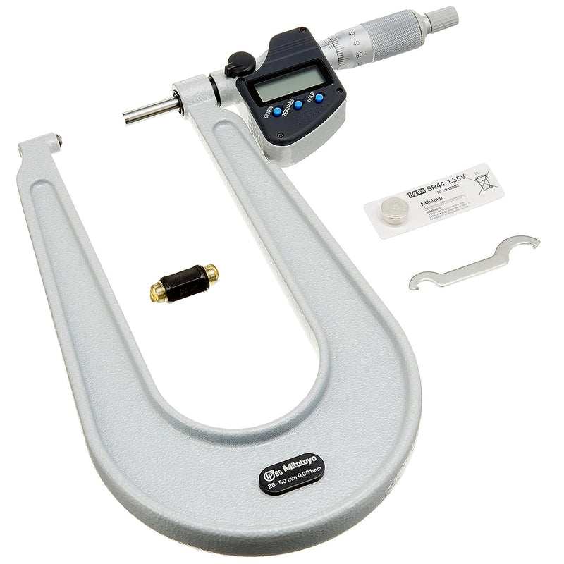 Panme điện tử Mitutoyo Series 389 - Sheet Metal Micrometers, Đo độ dày thép tấm. Có cổng SPC xuất dữ liệu